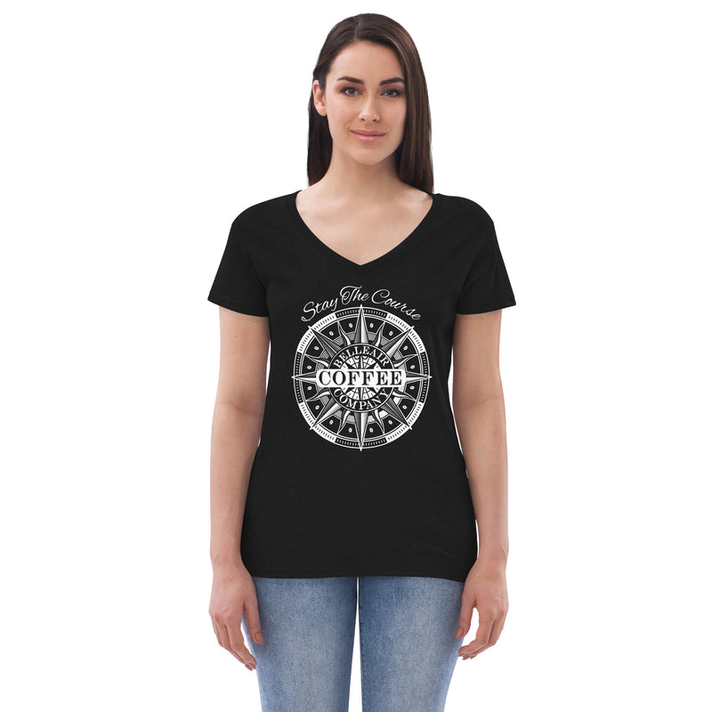 Belleair Coffee Company Women’s recycled v-neck t-shirt